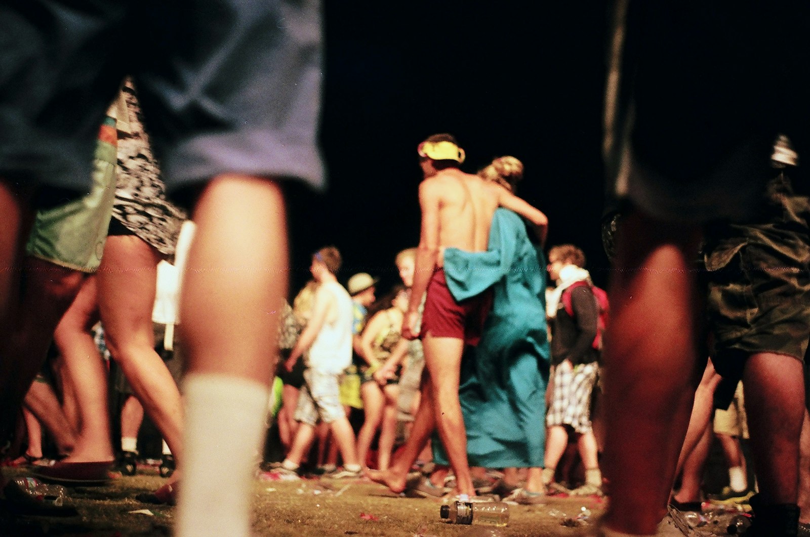 Person dancing at an outdoor music festival